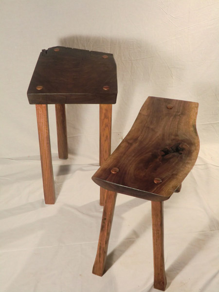 slab stools and side tables